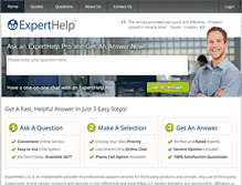 Tablet Screenshot of experthelp.com